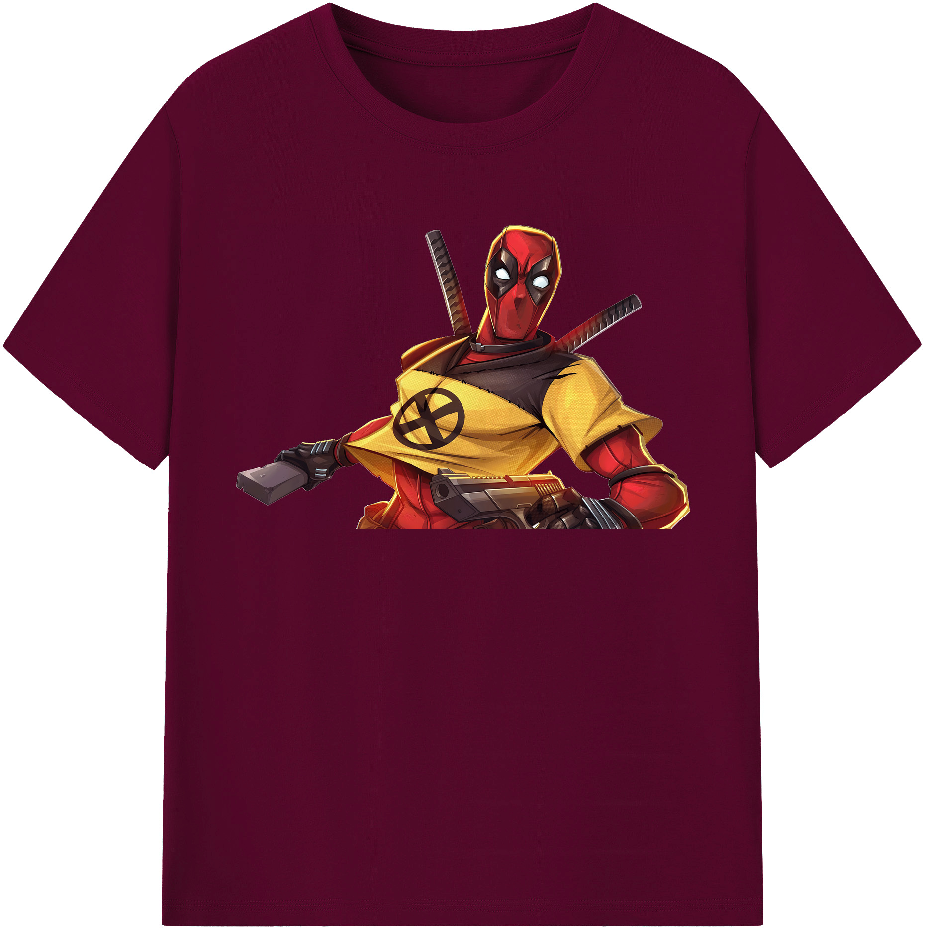 （画像用） Deadpool デッドプール レディースカジュアルプリントTシャツ（綿100％）